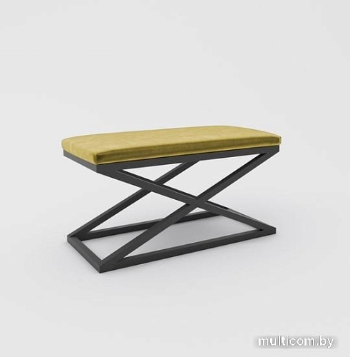 Банкетка Hype Mebel Трингл (черный/золото)