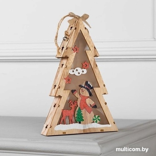 Елочка настольная Luazon Елочка со снеговиком 6117318