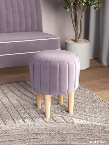 Пуфик Mio Tesoro Амма круглый (сиреневый №11)