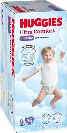 Трусики-подгузники Huggies Ultra Comfort Boy Box 6 (76 шт)
