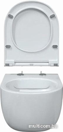 Унитаз Bocchi V-Tondo Rimless (белый) 1416-001-0129+A0336-001