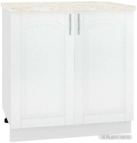 Шкаф напольный Кортекс-мебель Корнелия Ретро НШ80р (ясень белый-марсель)