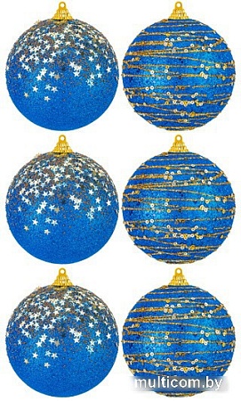 Елочная игрушка Elan Gallery 970101 (золото/синий)