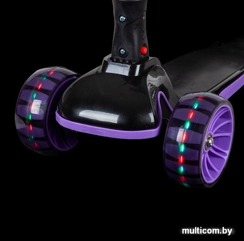 Трехколесный самокат Novatrack Rainbow Basic Black New 120BB.RAINBOW.BVT22 (фиолетовый)