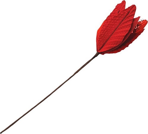 Рождественская ветка MonAmi TM25-056D-RED