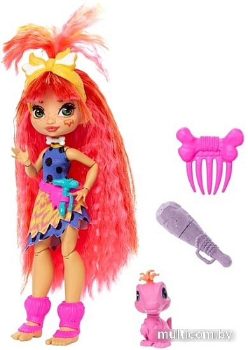 Кукла Cave Club Emberly Prehistoric Fashion Doll with Dinosaur Pet GNL83
