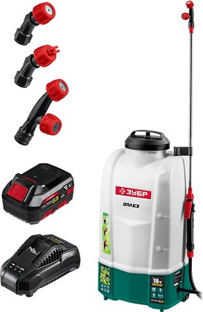 Аккумуляторный опрыскиватель Зубр ОПЛ-15-41 (с 1-им АКБ)