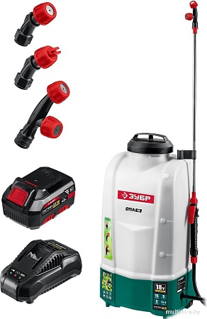 Аккумуляторный опрыскиватель Зубр ОПЛ-15-41 (с 1-им АКБ)