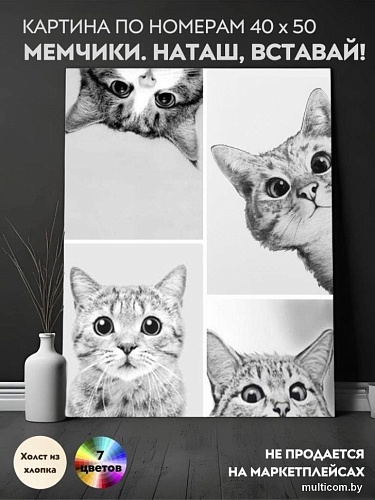 Картина по номерам ILikeGift Мемчики. Наташ, вставай! HR0674