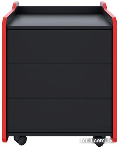 Тумба VMM Game Case 50 Black Red CS-2BKRD (черный/красный)