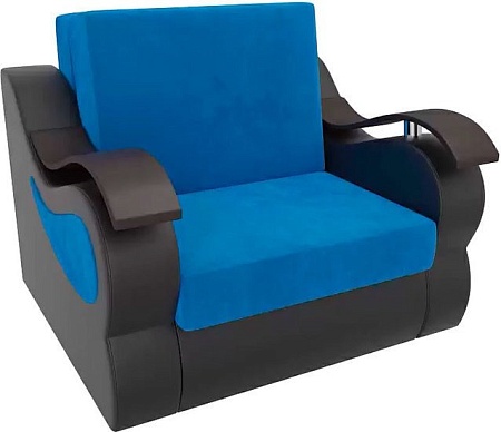 Кресло-кровать Mebelico Меркурий 105483 80 см (голубой/черный)