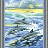 Алмазная мозаика Алмазная Живопись Семья дельфинов АЖ-1062