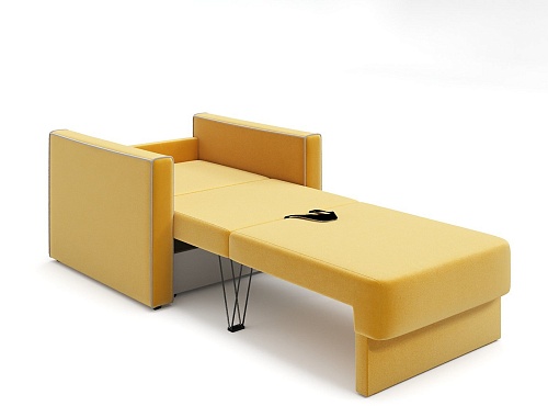 Кресло-кровать Mio Tesoro Атлантикс (Velutto 56, желтый)