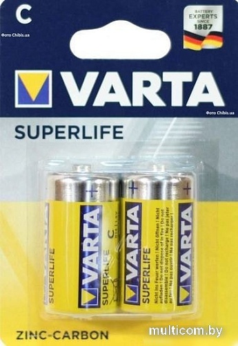 Батарейки Varta Superlife C 2 шт.