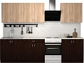 Готовая кухня S-Company Клео лайт 2.4 (венге/дуб сонома)