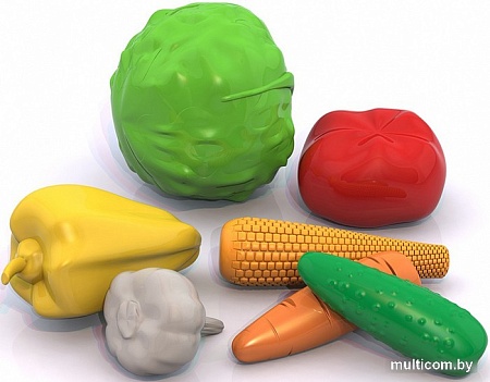 Набор игрушечных продуктов Нордпласт Овощи 436