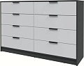 Комод Интерлиния Концепт КТ-К157 (серый/антрацит)