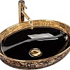 Умывальник Rea Margot (золотистый/черный)