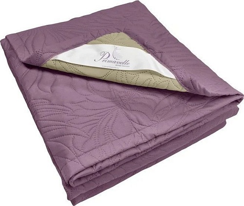 Покрывало Bellissimo Arti 140х200 2519100514-14Lt (листья фиолетовый)