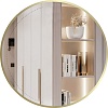 Зеркало с подсветкой eMZe 70 LED.UV.70.70.AUR (золотой с УФ-окантовкой и подсветкой)