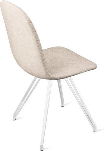 Стул Трия Шерри К4 (белый матовый/микровелюр Duna Brilliant)