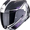 Мотошлем Scorpion Exo Exo-491 Run (р. M, черный хамелеон/фиолетовый/белый)