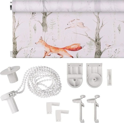 Franc Gardiner Print Лесные друзья лисы, день 80х160 9403217448