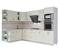 Готовая кухня Интерлиния Мила Крафт 1.88x3.0 левая (дуб снежный)