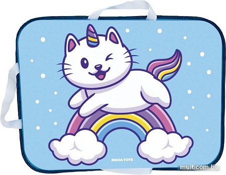 Ледянка Mega Toys Кот-единорог 22211 (голубой)