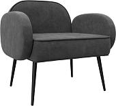 Интерьерное кресло Лига диванов Лига-086 132442 (велюр Brut 16 темно-серый)
