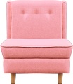 Интерьерное кресло Brioli Диди (рогожка, J11 розовый/светлые ножки)