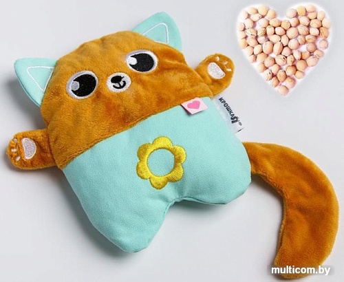 Игрушка-грелка Крошка Я Котик с вишневыми косточками 4440962