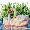 Набор для вышивания Сделай своими руками Пара лебедей П-39С