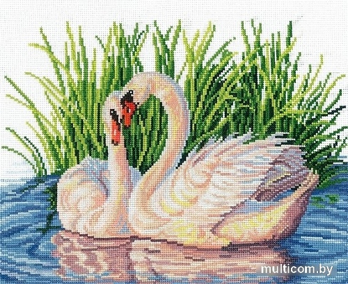 Набор для вышивания Сделай своими руками Пара лебедей П-39С