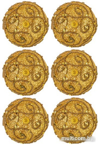 Елочная игрушка Elan Gallery Вензеля 970116 (золото)