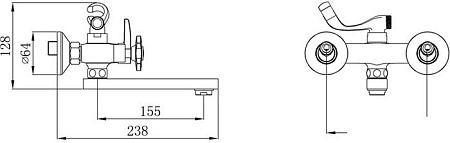 Смеситель РМС SL117-142E