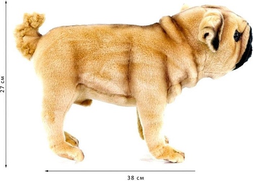 Классическая игрушка Hansa Сreation Собака мопс 5951 (38 см)