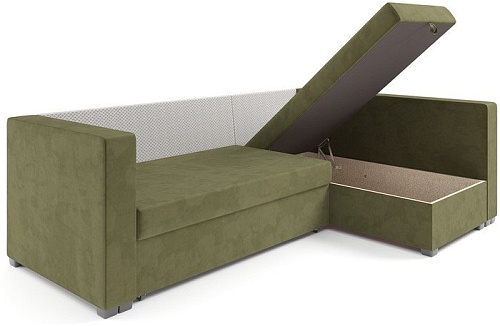 Угловой диван Мебель-АРС Мансберг (Cabrio 29 зеленый)