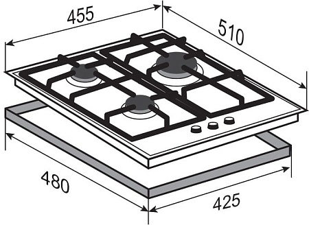 Варочная панель Zigmund & Shtain M 23.4 W