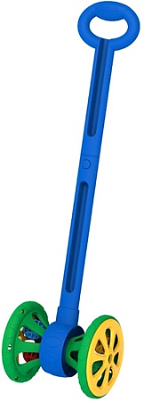Игрушка-каталка Нордпласт Веселые колесики 9082418 (синий/зеленый)