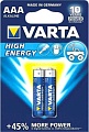 Батарейка Varta Energy LR03 AAA Alkaline 4008496771226 2 шт