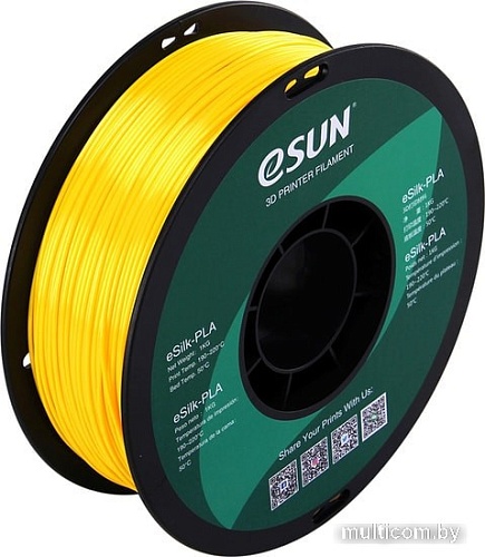 eSUN eSilk PLA 1.75 мм 1000 г (желтый)