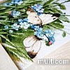 Набор для вышивания Letistitch Бабочки и голубые цветы