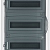 Бокс пластиковый Elektro-Plast Eco Box 3x12M, N/PE 4x 6x16+3x10mm2, дымчатая пласт. дверь, белый RAL9003, 560x354x107mm, IP40