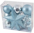 Елочные игрушки Волшебная страна SYCB17-520 18 шт (голубой)
