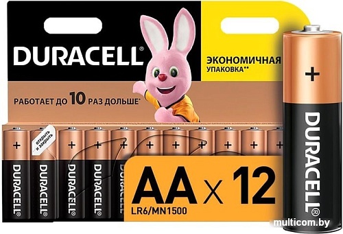 Батарейка DURACELL AA 12 шт. LR6/MN1500