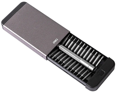 Набор отвертка с битами Deli DL3525 (25 предметов)