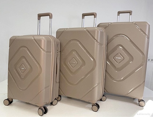 Чемодан-спиннер Mironpan 23104 58 см (светло-серый)