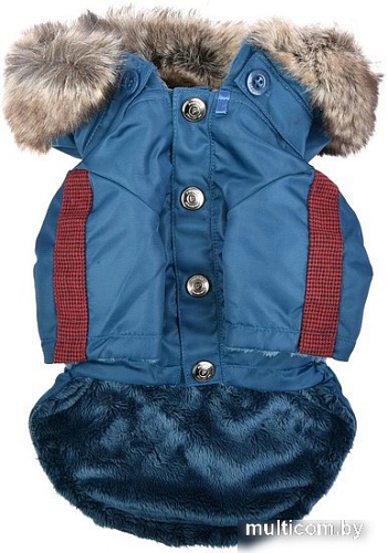 Куртка для животных Puppia Brock с капюшоном PAUD-JM1851-TE-M (синий)