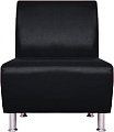 Интерьерное кресло Brioli Руди (экокожа, L22 черный)
